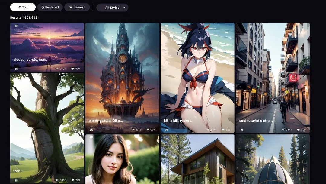 Explore community creations